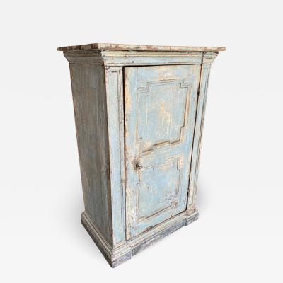 Light blue cabinet ITALIAN 18TH CENTURY PAINTED CABINET