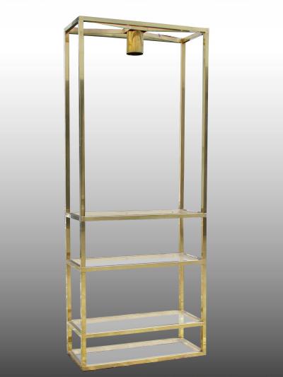 Lighting display cabinet in brass France 1970