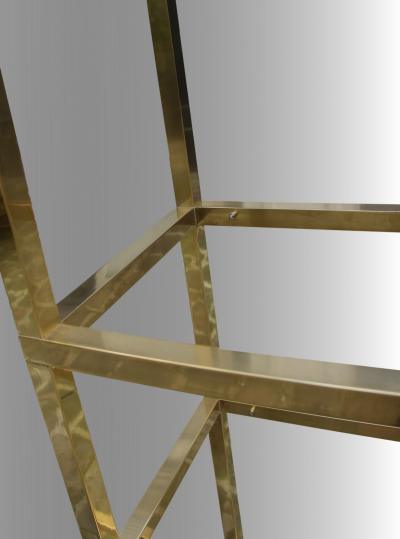 Lighting display cabinet in brass France 1970