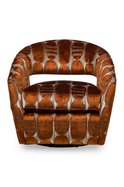 Lillian August French Modern Swivel Tub Chair