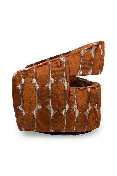 Lillian August French Modern Swivel Tub Chair