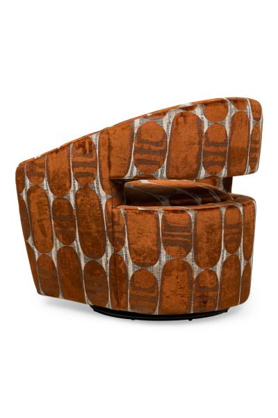 Lillian August French Modern Swivel Tub Chair