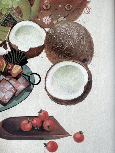 Lillian Chestney Oriental Cooking Book Illustration Food Cornucopia