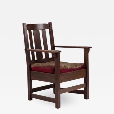 Limbert American Mission Oak Arm Chair