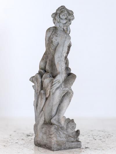 Limestone Garden Figure of Standing Neptune or Poseidon Denmark circa 1930 50