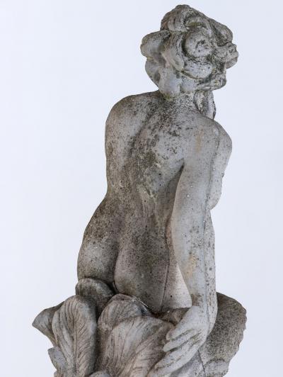Limestone Garden Figure of Standing Neptune or Poseidon Denmark circa 1930 50
