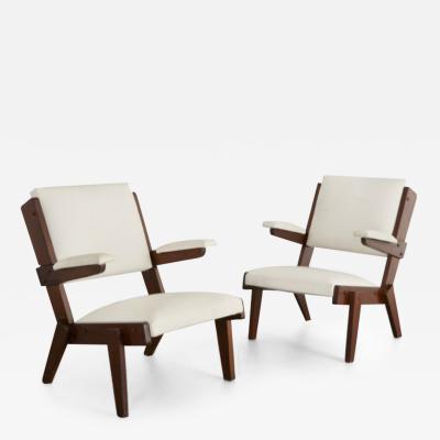 Lina Bo Bardi Pair of Lounge Chairs
