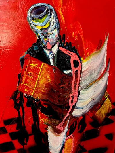 Lincoln Townley Bankers Red Room