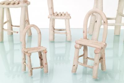 Linda Kramer Set of Linda Kramer Ceramic Chairs
