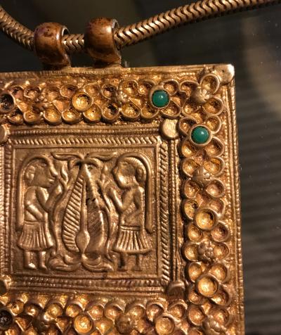 Line Vautrin An Early Gilt Bronze Necklace by Line Vautrin