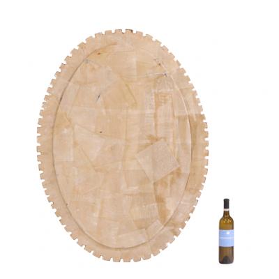 Line Vautrin An Oval Mirror in the manner of Line Vautrin 