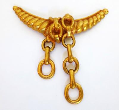 Line Vautrin Bronze Brooch by Line Vautrin