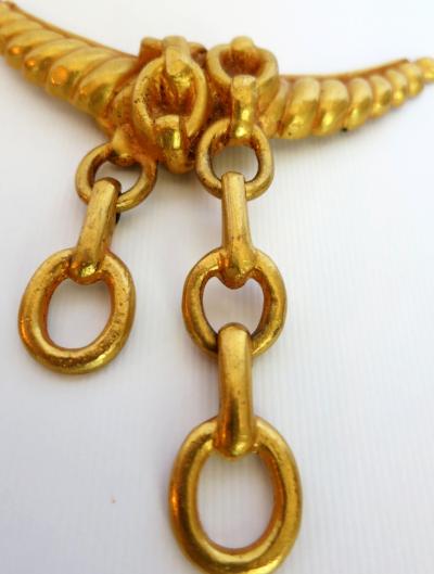 Line Vautrin Bronze Brooch by Line Vautrin