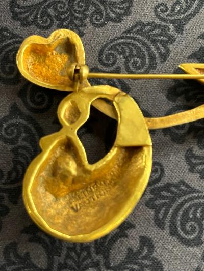 Line Vautrin Bronze Brooch by Line Vautrin