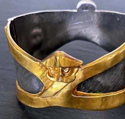 Line Vautrin French Art Bronze Bracelet by Line Vautrin