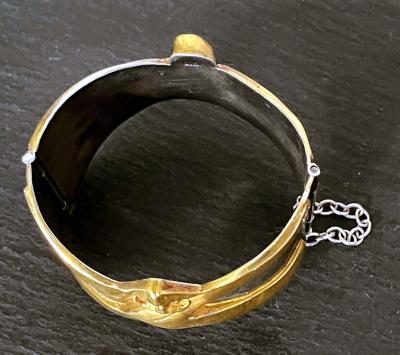 Line Vautrin French Art Bronze Bracelet by Line Vautrin
