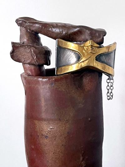 Line Vautrin French Art Bronze Bracelet by Line Vautrin