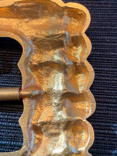 Line Vautrin French Bronze Art Sculptural Buckle Line Vautrin