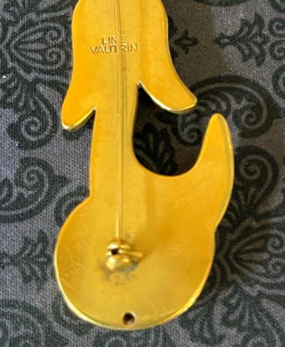 Line Vautrin French Bronze Brooch Line Vautrin