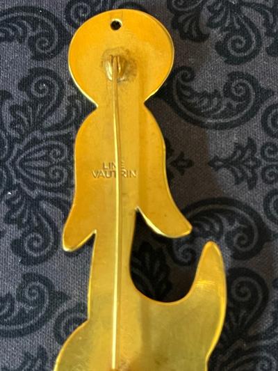 Line Vautrin French Bronze Brooch Line Vautrin