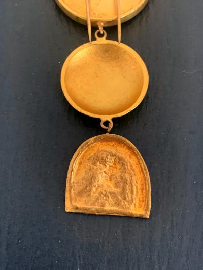 Line Vautrin French Bronze Brooch Pergatoire by Line Vautrin