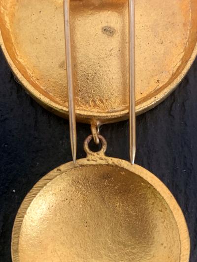 Line Vautrin French Bronze Brooch Pergatoire by Line Vautrin