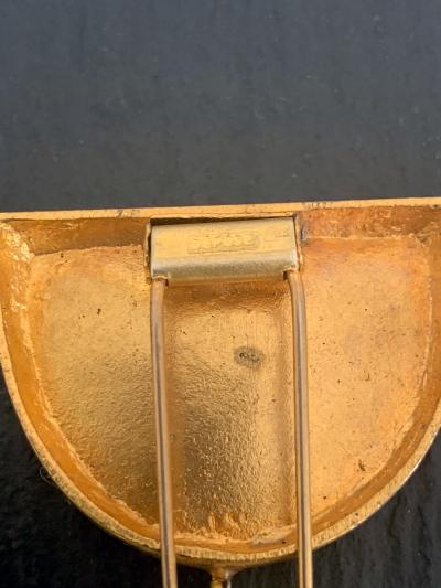 Line Vautrin French Bronze Brooch Pergatoire by Line Vautrin