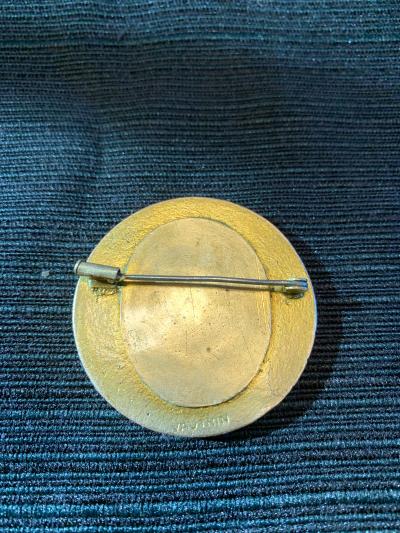 Line Vautrin French Bronze Brooch by Line Vautrin