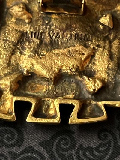 Line Vautrin French Bronze Buckle Brooch Line Vautrin