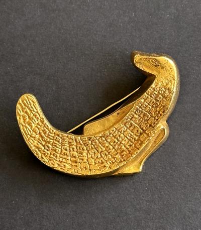 Line Vautrin French Bronze La Gloire des Phoques Brooch Line Vautrin