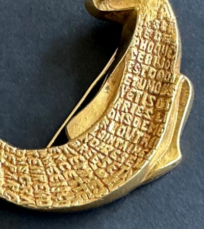 Line Vautrin French Bronze La Gloire des Phoques Brooch Line Vautrin