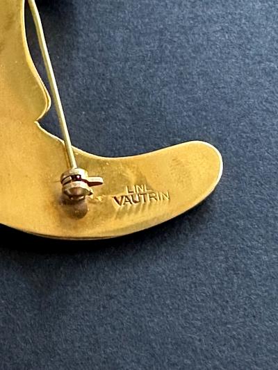 Line Vautrin French Bronze La Gloire des Phoques Brooch Line Vautrin