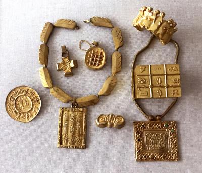 Line Vautrin French Sculptural Bronze Bracelet La Manif by Line Vautrin