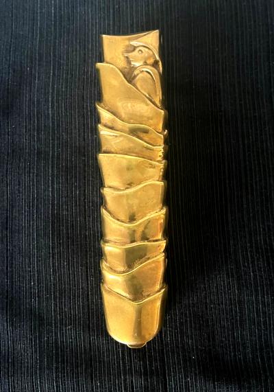 Line Vautrin Large French Gilt Bronze Box Pinocchio by Line Vautrin