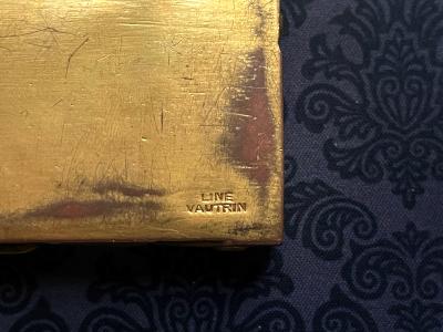 Line Vautrin Large French Sculpted Bronze Box by Line Vautrin