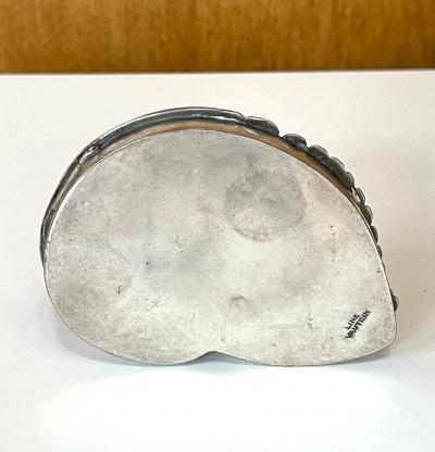 Line Vautrin Large French Silvered Bronze Box Line Vautrin