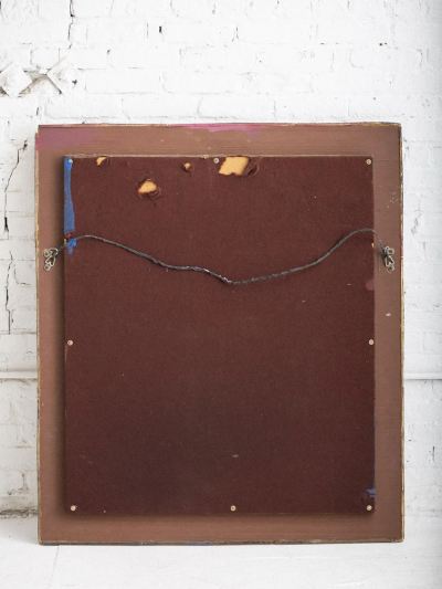 Line Vautrin Large Mid Century Resin Framed Mirror
