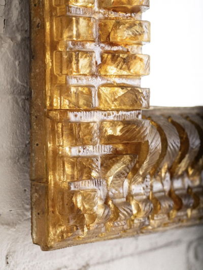 Line Vautrin Large Mid Century Resin Framed Mirror