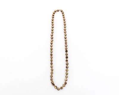 Line Vautrin Line Vautrin Gold Talosel Resin and Gold Mirror Double Necklace France c1960