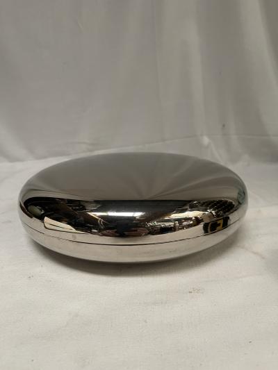 Lino Sabattini 1970s Silver plated box attributed to Lino Sabattini