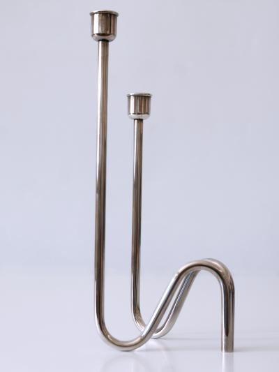 Lino Sabattini Elegant Mid Century Modern Candle Holder Flamma by Lino Sabattini Italy 1970s