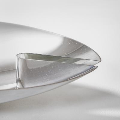 Lino Sabattini Lino Sabattini Centerpiece Model Baja in Silvered Metal 1973