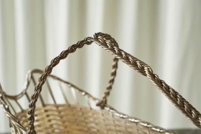 Lino Sabattini Lino Sabattini for Christofle Bottle Holder in Silvered Metal