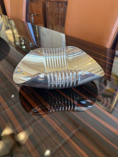 Lino Sabattini Mid Century Modern Silver Plate Centerpiece by Lino Sabattini 1960