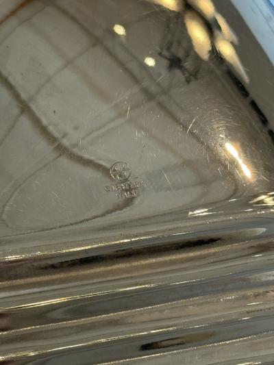 Lino Sabattini Mid Century Modern Silver Plate Centerpiece by Lino Sabattini 1960