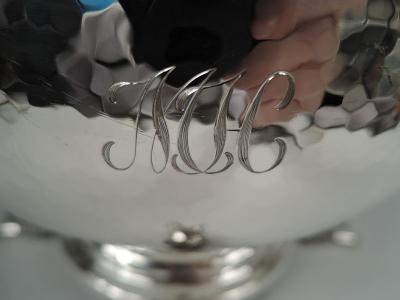 Lionel Alfred Crichton Antique Crichton English Edwardian Classical Lion Centerpiece Bowl