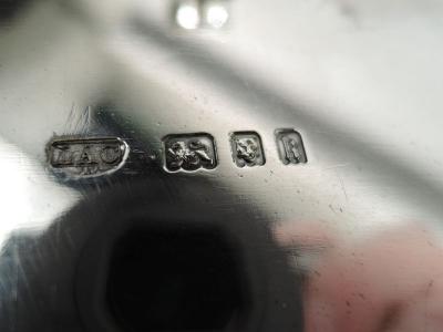 Lionel Alfred Crichton Antique English Neoclassical Sterling Silver Salver Tray by Crichton