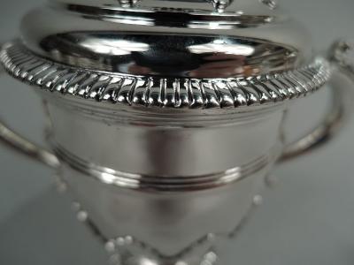 Lionel Alfred Crichton Crichton English Neoclassical Britannia Silver Covered Urn 1930
