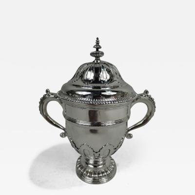 Lionel Alfred Crichton Crichton English Neoclassical Britannia Silver Covered Urn 1930