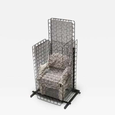 Lionel Jadot Functional Art Chair Throne Spring Swab by Lionel Jadot